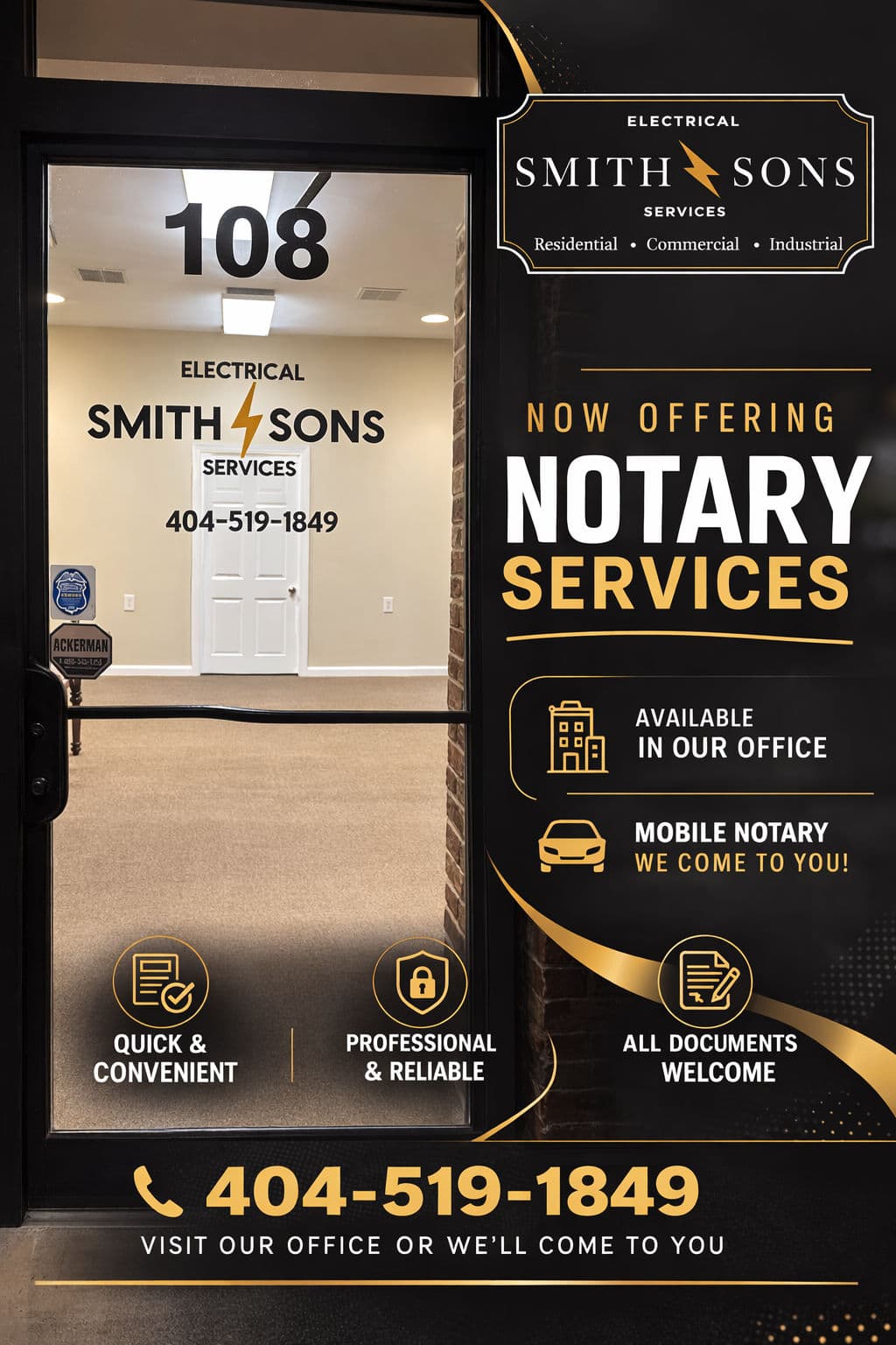 Smith & Sons Electrical Services Expands with Notary Services image