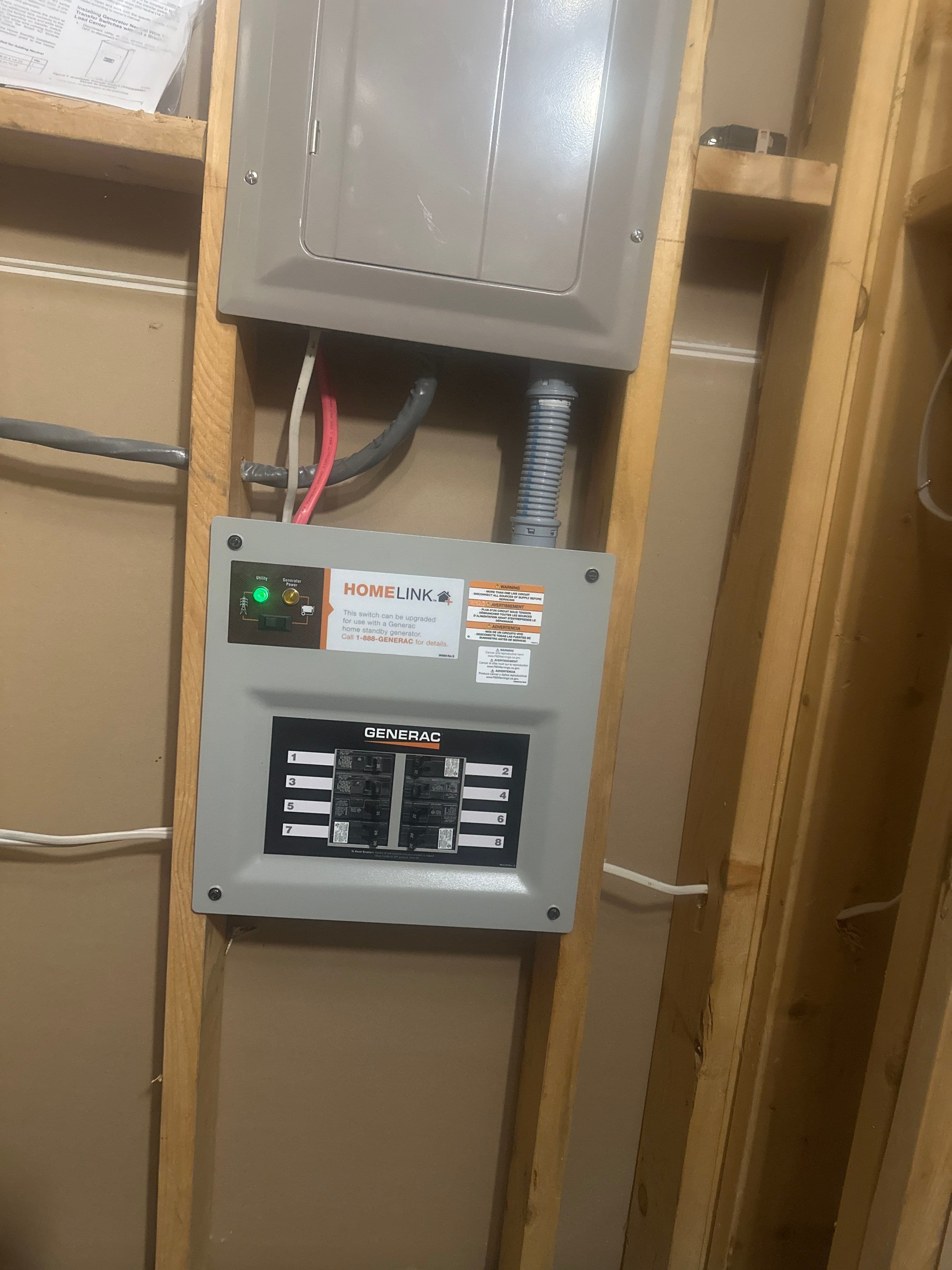 Project Transfer Switch and Generator Installation in Cumming GA image